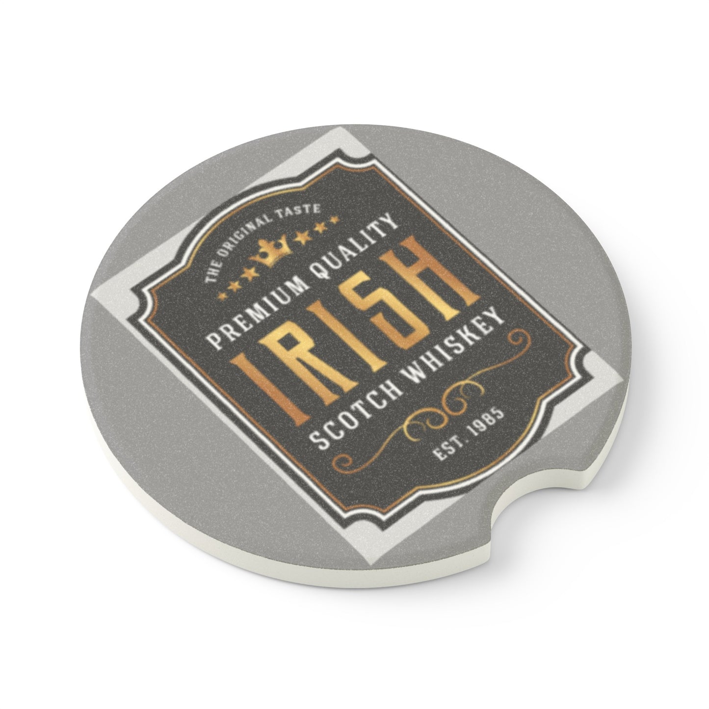 Irish Whiskey Soapstone Car Coaster