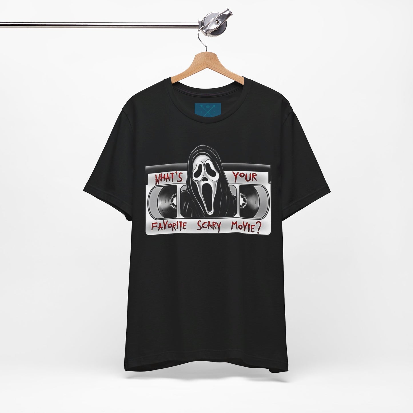 What's your Favorite Scary Movie? Unisex Jersey Short Sleeve Tee