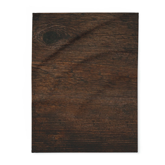 Dark Wood Fleece Blanket