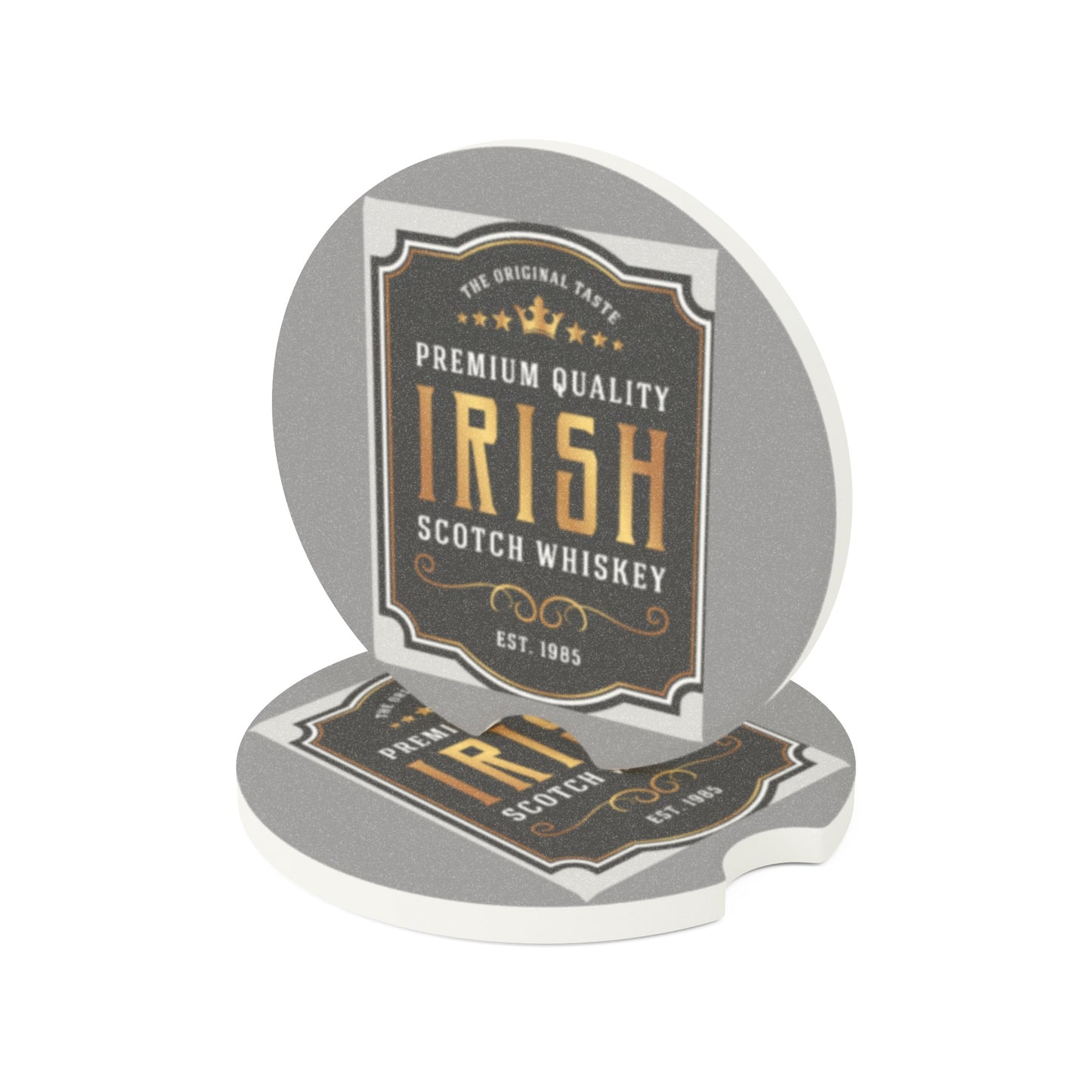 Irish Whiskey Soapstone Car Coaster