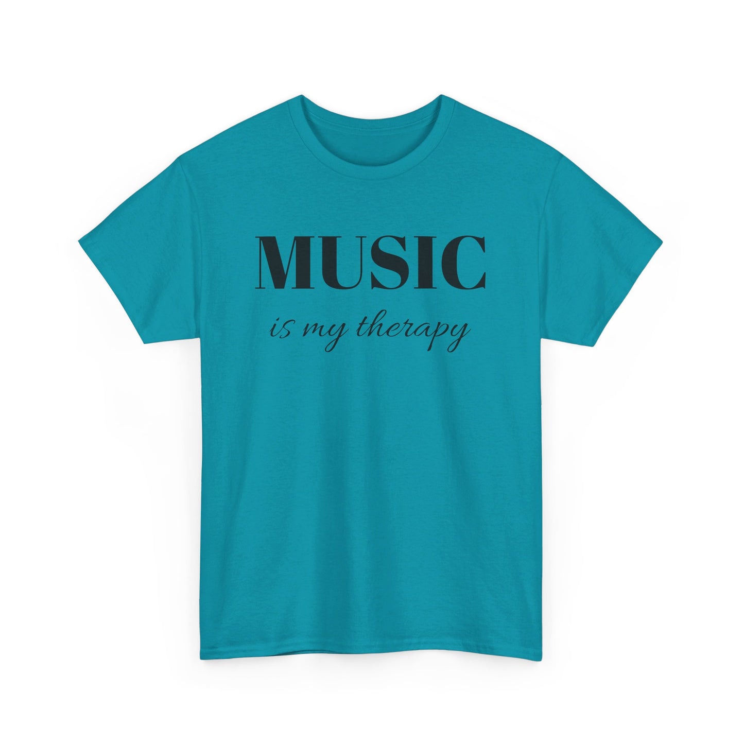 Music is my therapy Unisex Heavy Cotton Tee