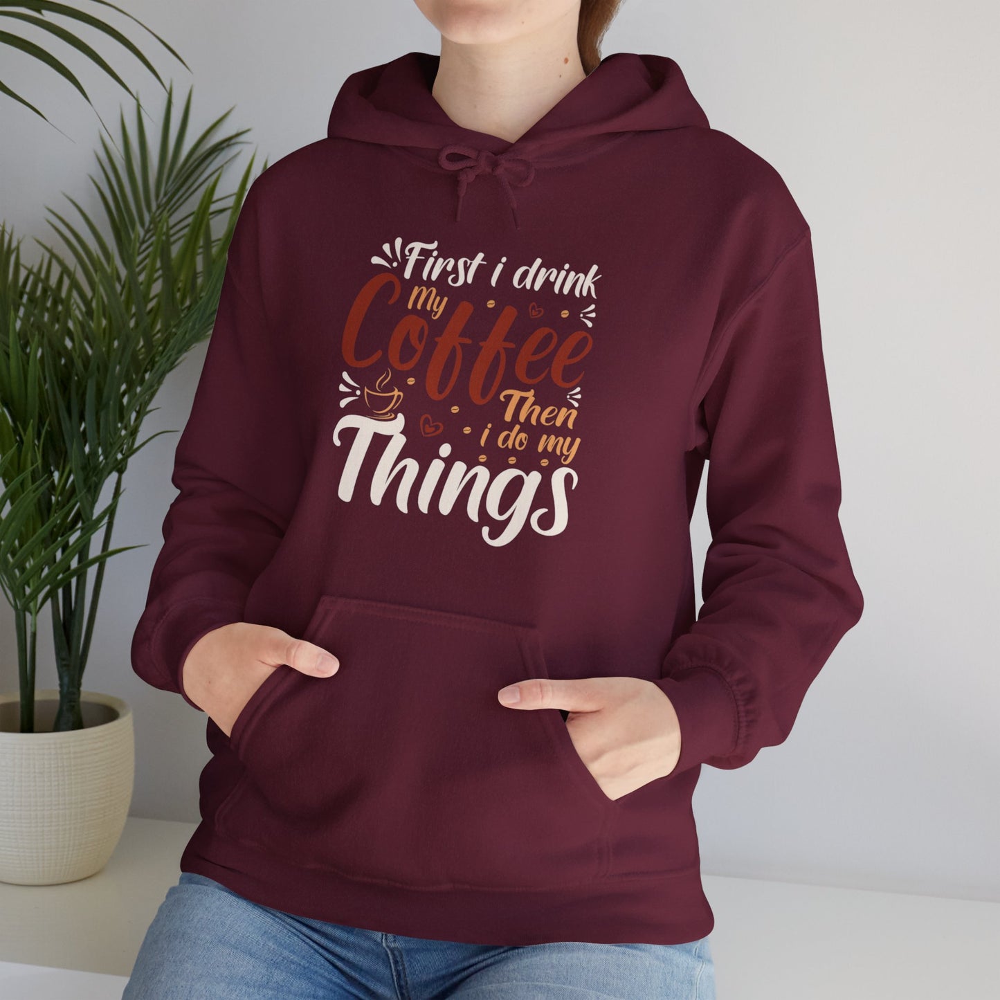 Coffee Unisex Heavy Blend™ Hooded Sweatshirt