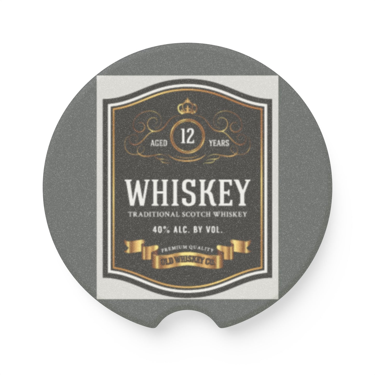 Whiskey Soapstone Car Coaster