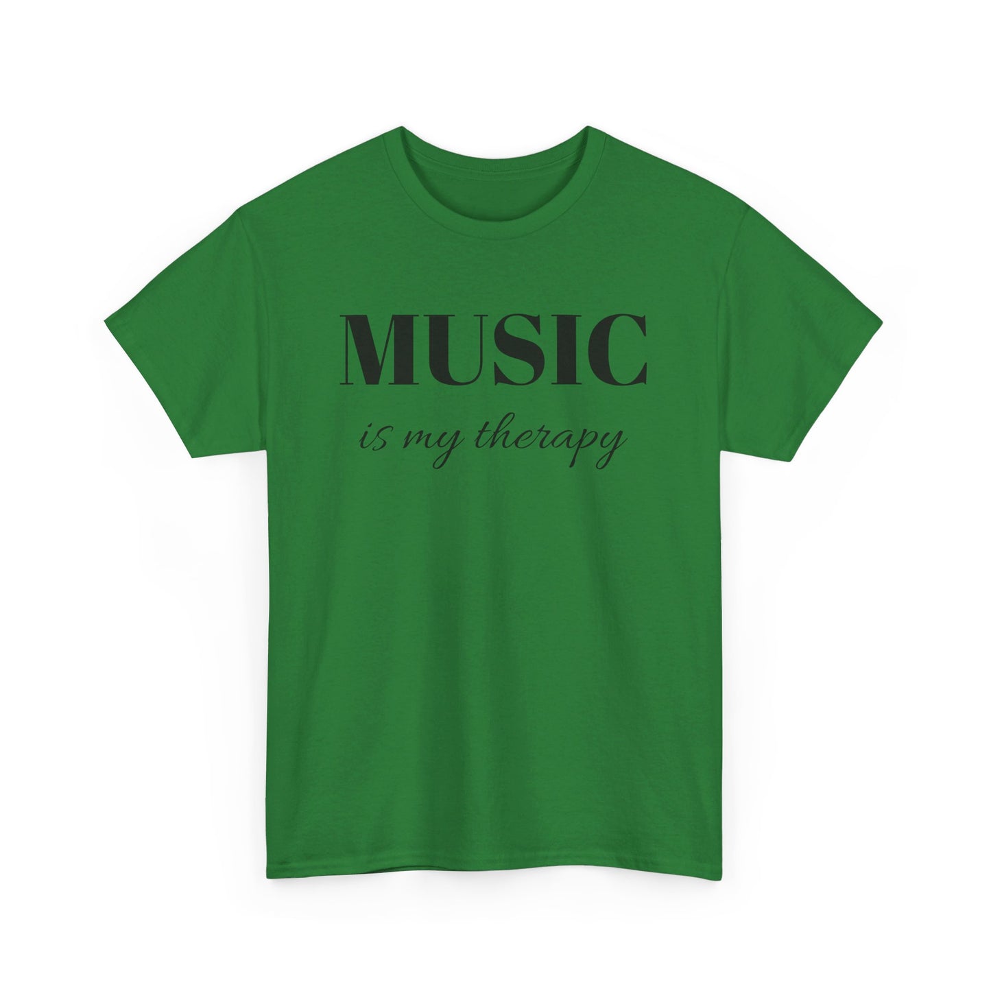 Music is my therapy Unisex Heavy Cotton Tee