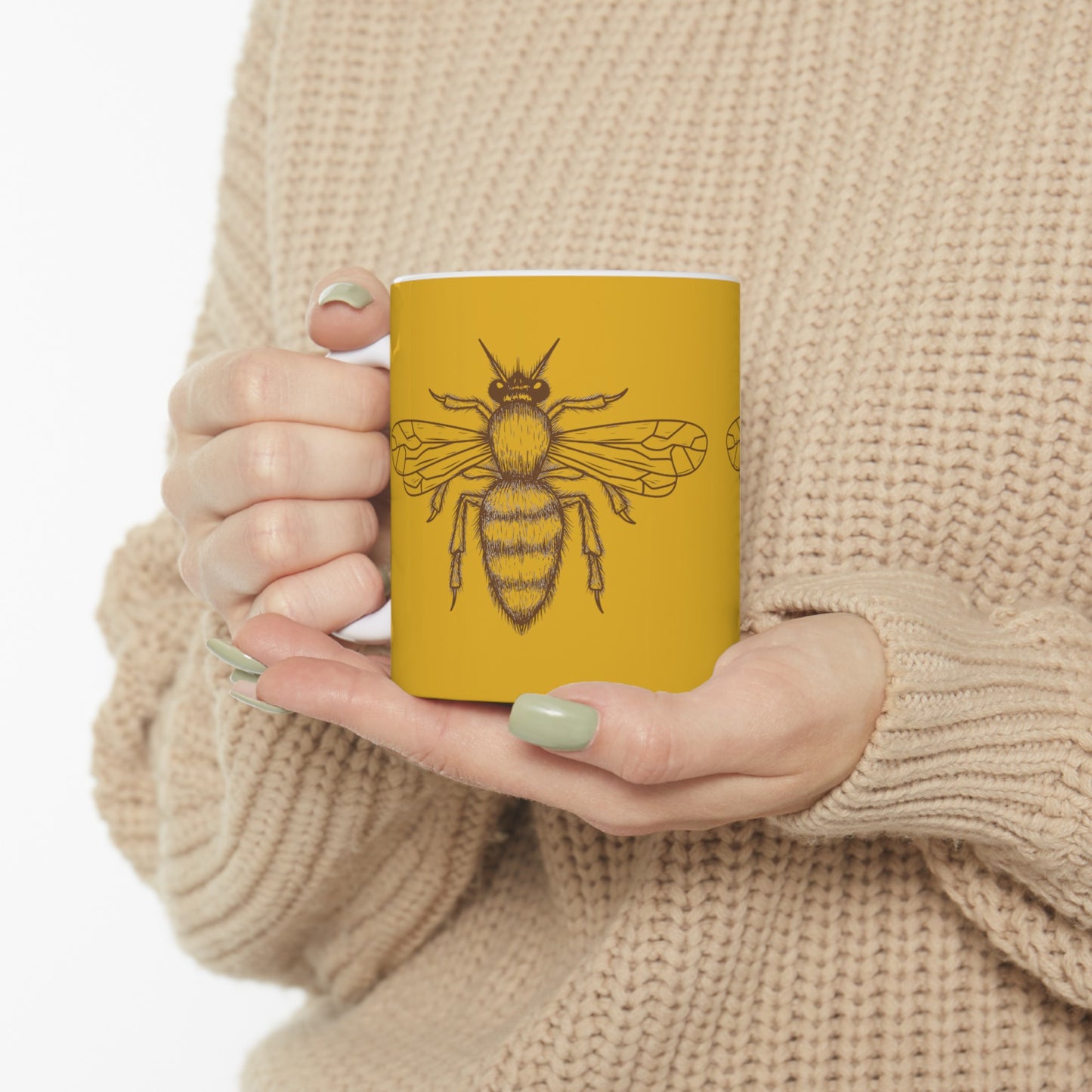 Bee Ceramic Mug, (11oz, 15oz)