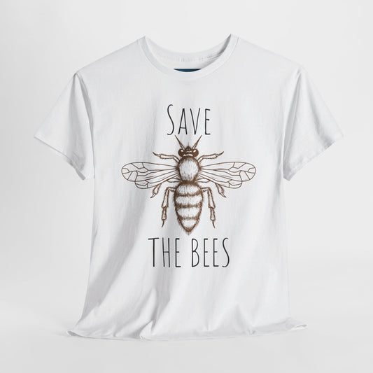 Save the Bees Unisex Heavy Cotton Tee