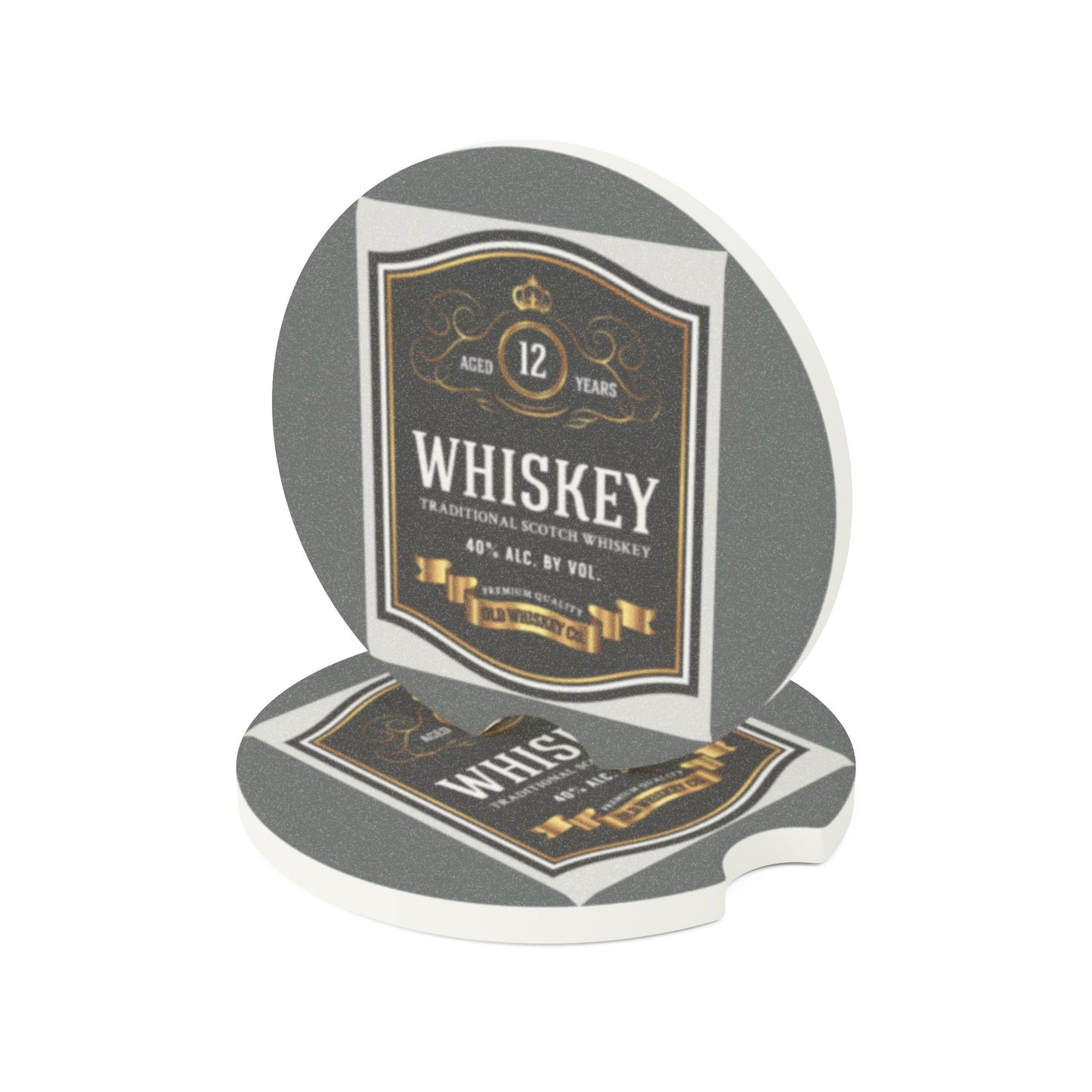 Whiskey Soapstone Car Coaster