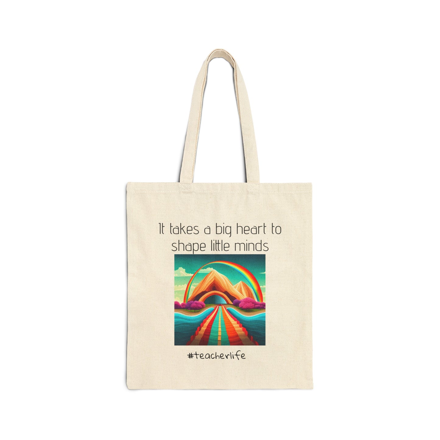 Teacher Life Cotton Canvas Tote Bag